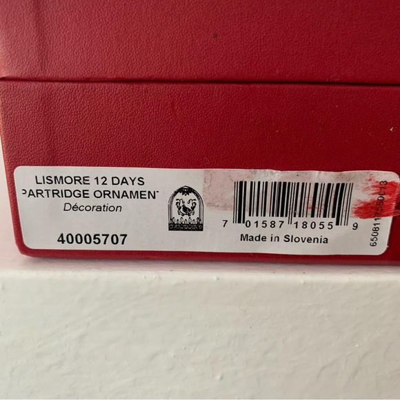 NEW Waterford Lismore Crystal 12 Days Of Christmas Partridge Pear Tree Ornament - Picture 14 of 17